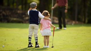 junior golfers two